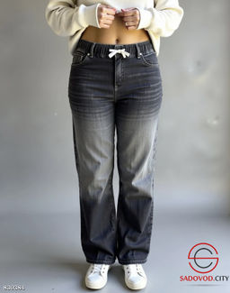 Джинсы с высокой посадой