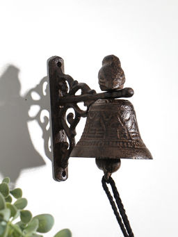 Колокол сувенирный чугун "Маленькая птичка" 11,5х7,5х12 см