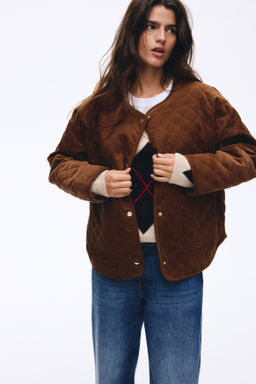 Chaqueta oversize de pana con dise?o guateado - H&m фото 2