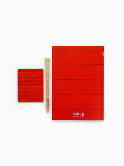 Подарочный набор новогодний, ежедневник, блок бумаги и ручка Почта