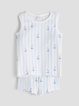 Bisiklet Yaka Erkek Bebek Atlet ve ?ort 2li