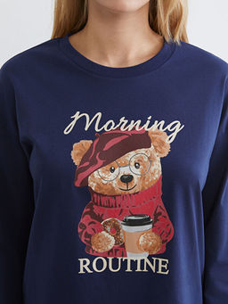 Ay? Teddy Bask?l? Kad?n Pijama Tak?m?