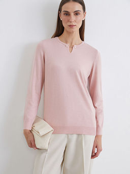 Bisiklet Yaka Kad?n Triko Kazak