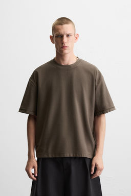 BOXY FIT HEAVYWEIGHT T-SHIRT - Zara фото 2