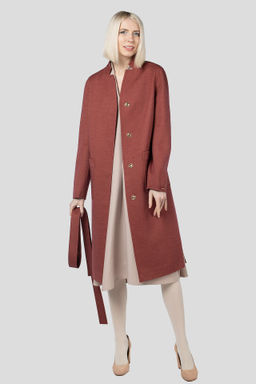 Пальто женское демисезонное (пояс) - El podio фото 2