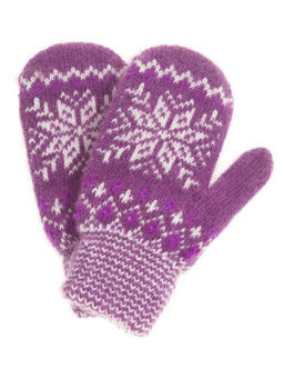 Варежки детские "Снежинка" 3 цвета 0804-28