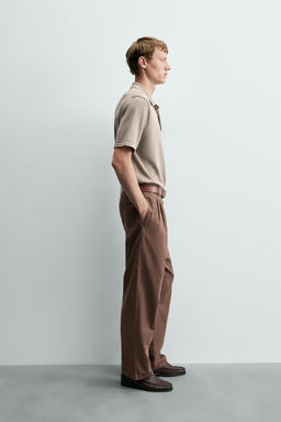 POLO PUNTO REGULAR FIT / Gris topo