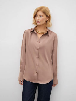 Рубашка однотонная B2974/terry - Emka фото 2