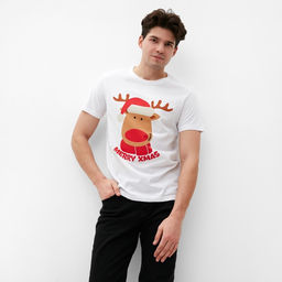 Футболка мужская KAFTAN: Xmas dad, размер 56