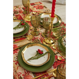 Скатерть новогодняя Доляна Новогодние игрушки 145*300 +/- 2 см, 100% п/э  фото 5