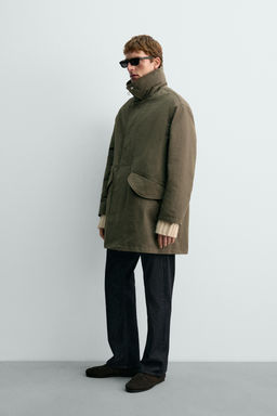 TECHNICAL PARKA WITH CONTRAST COLLAR AARON LEVINE X ZARA  фото 4