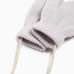 Варежки детские однослойные MINAKU «Однотонные», серые, размер 14 (4-5 лет)