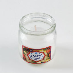 Цена за 3 шт. Ароматическая свеча в банке «Зимний лес. С Новым годом», 6.4×6 см