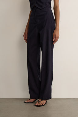 Брюки прямого силуэта в полоску - Mollis фото 3