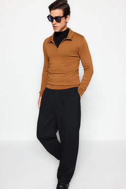 Camel Slim Fit Polo Yaka Triko Kazak TMNAW24KZ00076 - Trendyolmilla фото 2