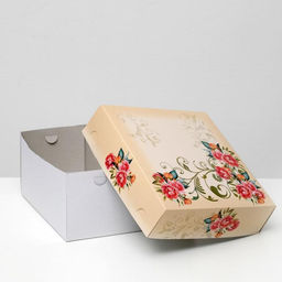Цена за 5 шт. Кондитерская упаковка, короб, Красные розы , 30 х 30 см, 2 кг - Simaland фото 2