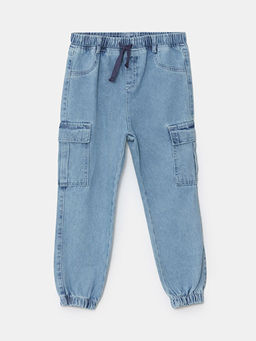 Beli Lastikli Erkek ?ocuk Jean Pantolon