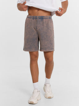 Шорты мужские серые с обработкой эйсид ACID WASH 131092 - Mark formelle фото 3