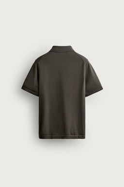 CAMISA PUNTO RELAXED FIT / Verde gris - Zara фото 9