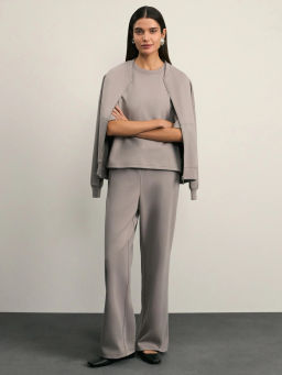 Толстовка на молнии с декоративными швами / Zarina  фото 7