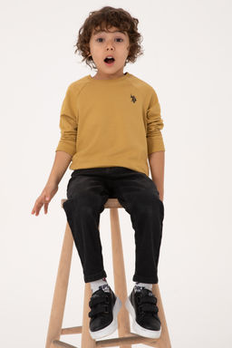 Erkek _ocuk Hardal Basic Sweatshirt Sepette S_rpriz _ndirim - U.s. polo assn фото 6