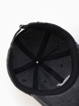 Кепка женская MINAKU «Кит», размер 56-58, чёрная, вареный деним