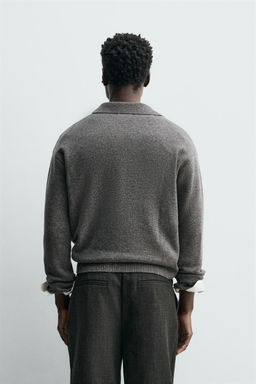 WOOL - CASHMERE KNIT POLO SHIRT - Zara фото 3