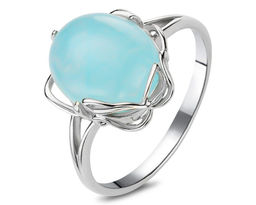 Кольцо, аквамарин, СПН1775