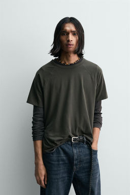 CAMISETA RANGL?N LIGHTWEIGHT / Khaki oscuro - Zara фото 2