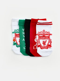 Liverpool Bask?l? Erkek ?ocuk Patik ?orap 5li