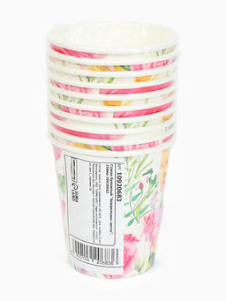 Цена за 10 шт. Стакан одноразовый бумажный «Акварельные цветы», 250 мл