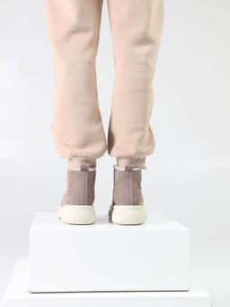 Ботинки 308.агатаw. капучино замша/Шерсть