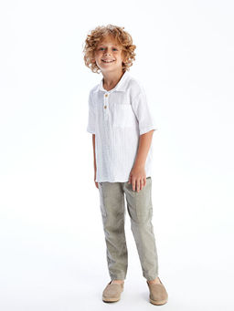 K?sa Kollu Cepli Erkek ?ocuk G?mlek