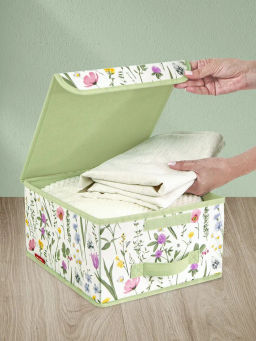 VAL HC-BOX-LS Короб стеллажный с крышкой, малый, 28*30*16 см, HERBARIUM CLOVER, шт