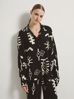 Desenli Shally Kad?n G?mlek