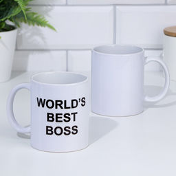 Кружка чайная керамическая WORLD&apos;S BEST BOSS, 320 мл