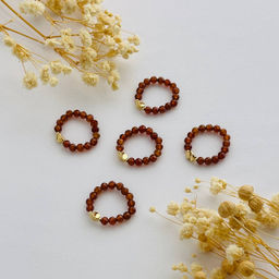 Кольцо на резинке из Граната "Спессартин" 15 р.