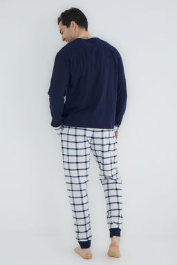 TRENDYOL MAN Lacivert Orme Pijama Tak?m? TMNAW25PT00071 - Trendyolmilla фото 7