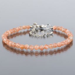 Браслет из Солнечного камня огранка 18 см +