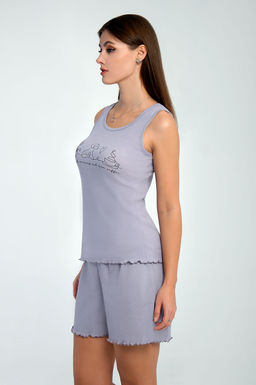 Арт. 9156/1 Пижама с шортами 42-50 (5 шт) Цвет:верх-сиреневый,низ-сиреневый - Калинка фото 12