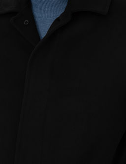 Siyah Y_n Kar___ml_ Slim Fit Ka_e Kaban