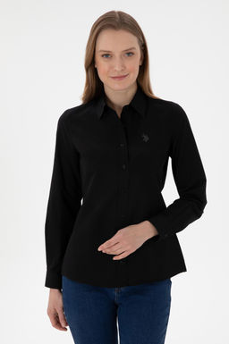 Kad_n Siyah Uzun Kollu Basic G_mlek Sepette S_rpriz _ndirim - U.s. polo assn фото 2