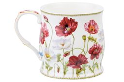 Кружка 350 мл 11,5*8,5*8,5 см "Маки" NEW BONE CHINA