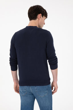 Мужской темно-синий базовый трикотажный кардиган Неожиданная скидка в корзине - U.s. polo assn фото 5