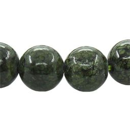 Змеевик зеленый (Серпентин) 10мм, браслет "Классика" длина 17см