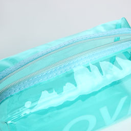 Косметичка ПВХ L-б/н LOVE, 19*8*11, отд на молнии, зеленый - Simaland фото 3