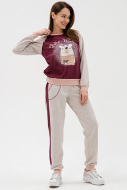 Костюм женский из футера Гамми бордо - Амадэль фото 15