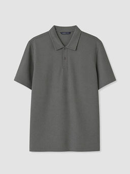 Polo Yaka Desenli Standart Fit Erkek Ti??rt