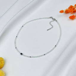 Колье из Горного Хрусталя и Гематита 38 см +