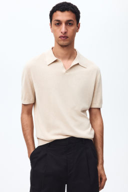 Polo en mezcla de seda Regular Fit - H&m фото 5